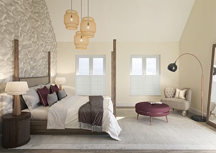 Kensington, Off White - Cafe Style Plantation Shutter - Image 9